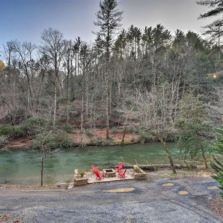 Riverside Ellijay Cabin With Hot Tub And Game Room Exterior foto