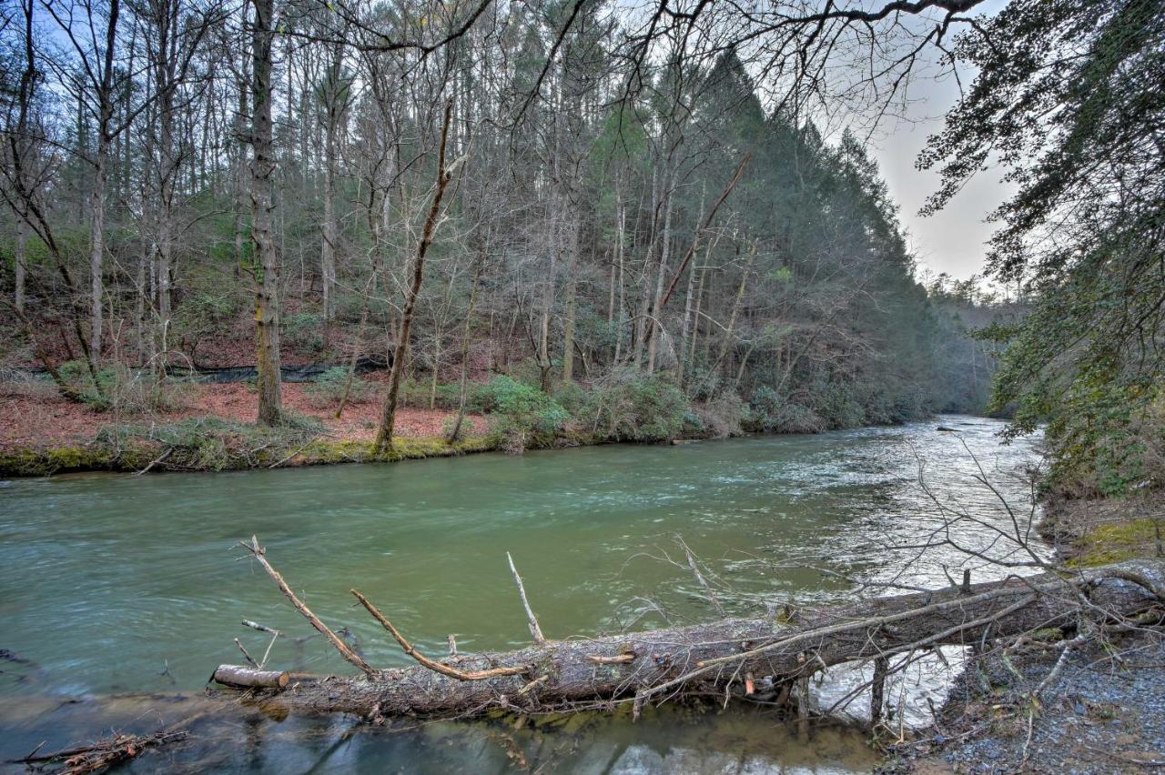 Riverside Ellijay Cabin With Hot Tub And Game Room Exterior foto