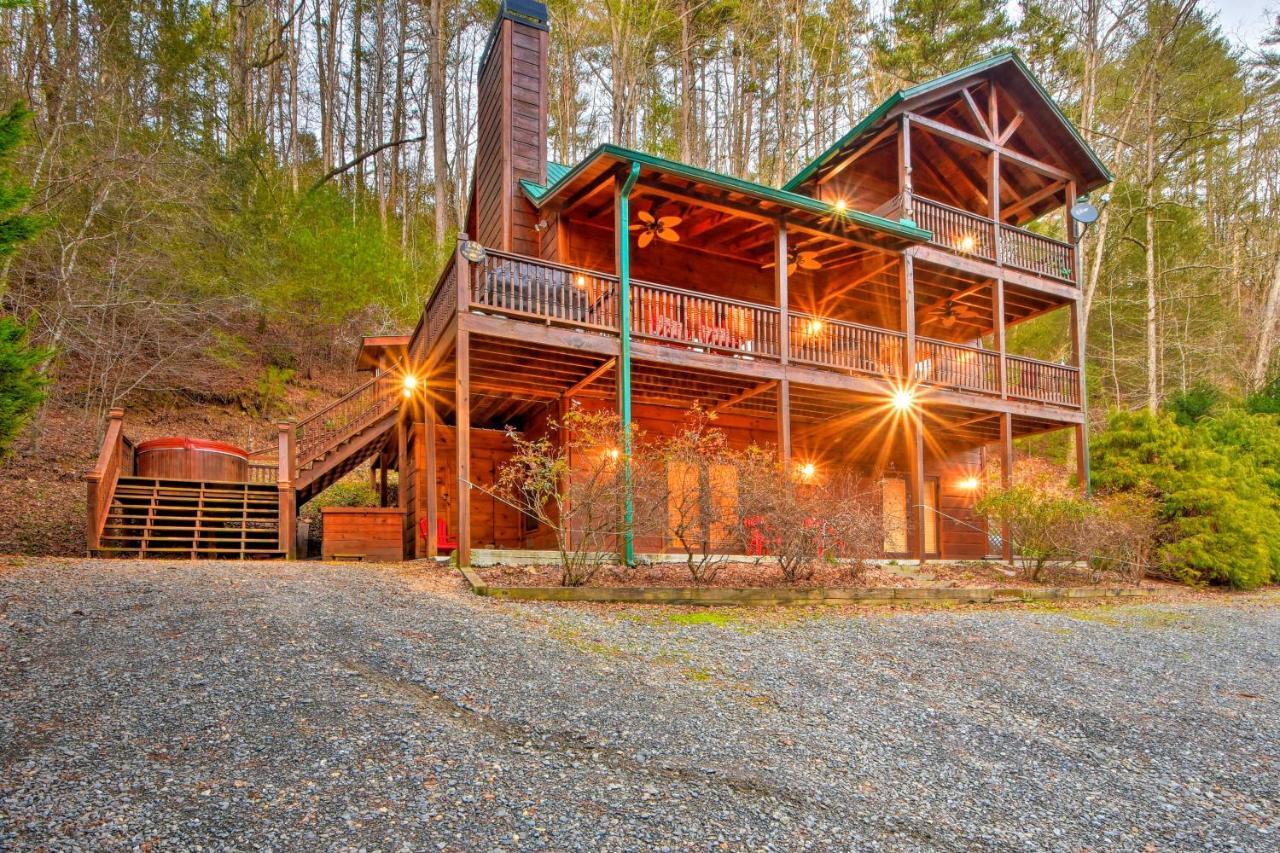 Riverside Ellijay Cabin With Hot Tub And Game Room Exterior foto