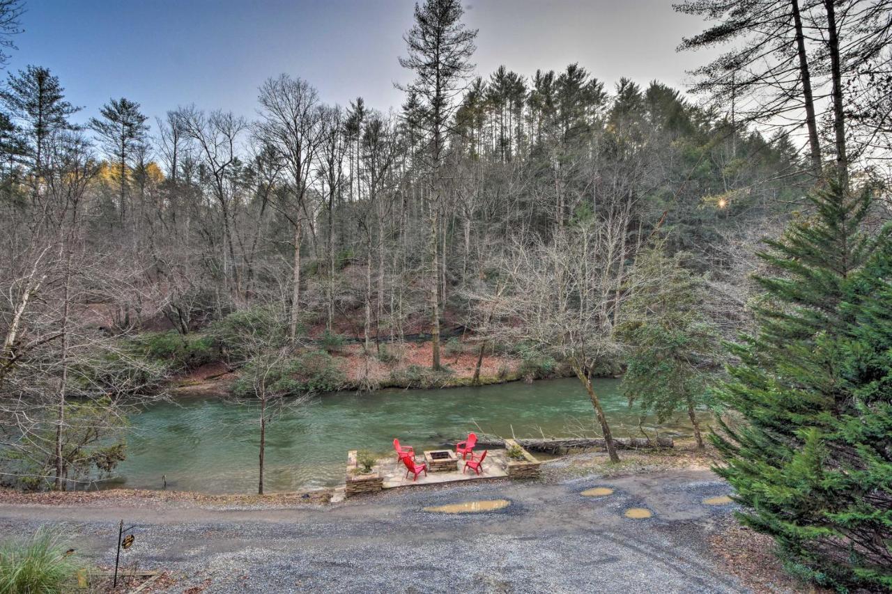 Riverside Ellijay Cabin With Hot Tub And Game Room Exterior foto