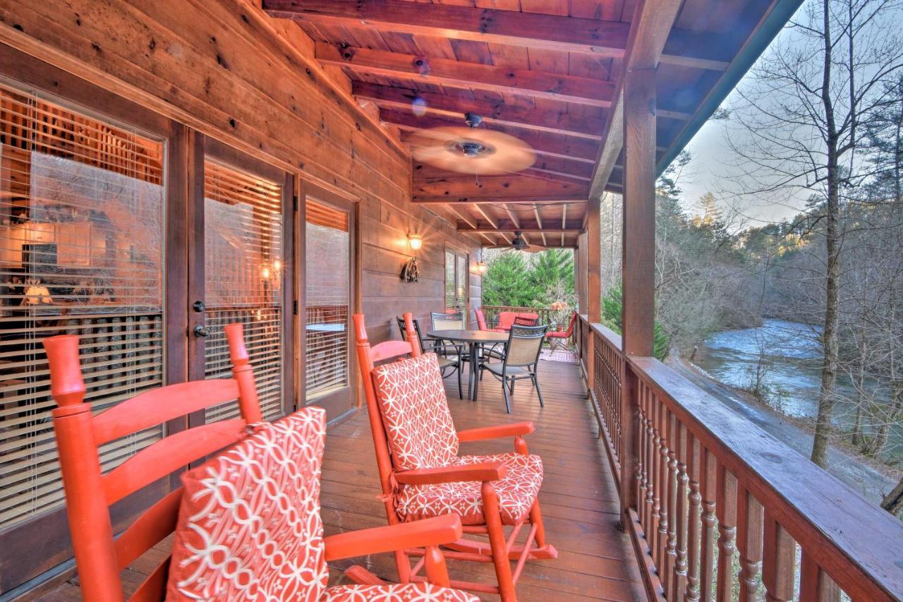 Riverside Ellijay Cabin With Hot Tub And Game Room Exterior foto